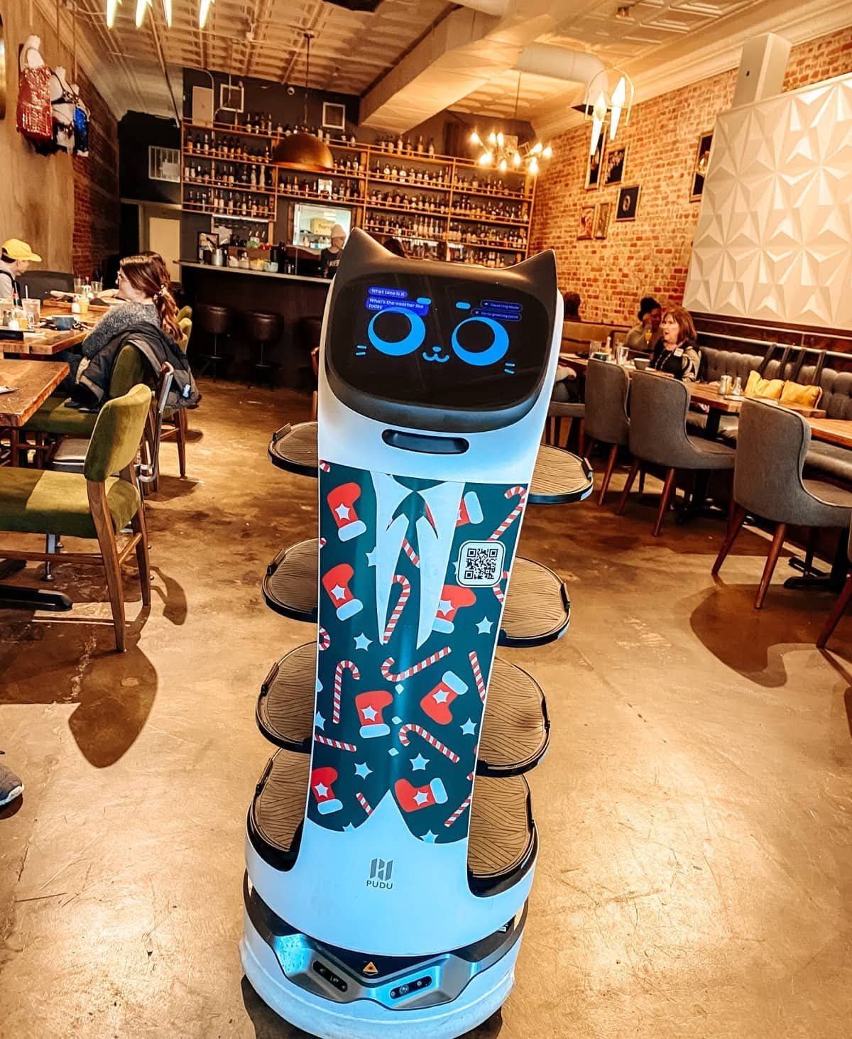 Our robot teammate on the dining-room run